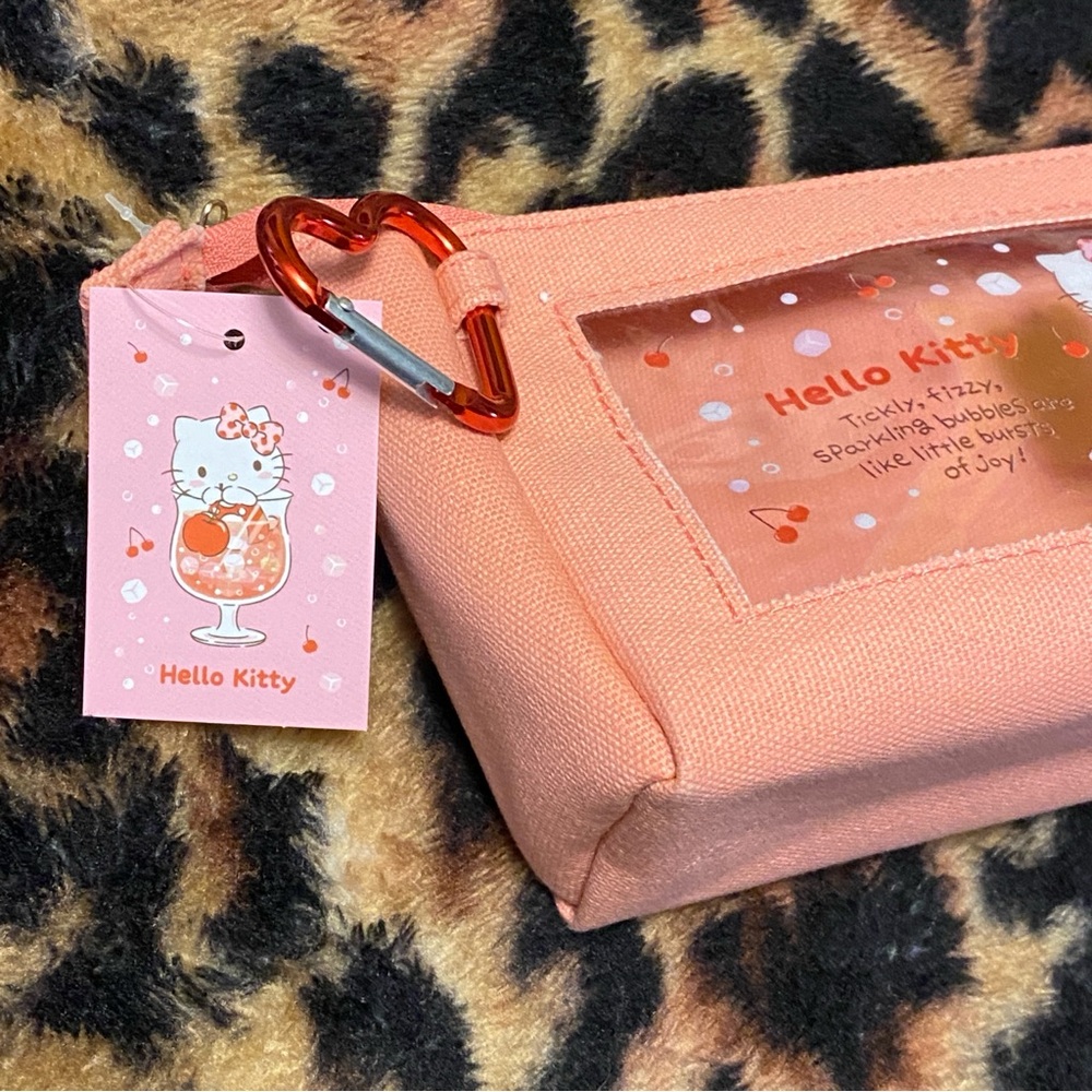 Hello Kitty🥤Fizzy Soda Zip Pouch Makeup Pencil Bag - Picture 3 of 7